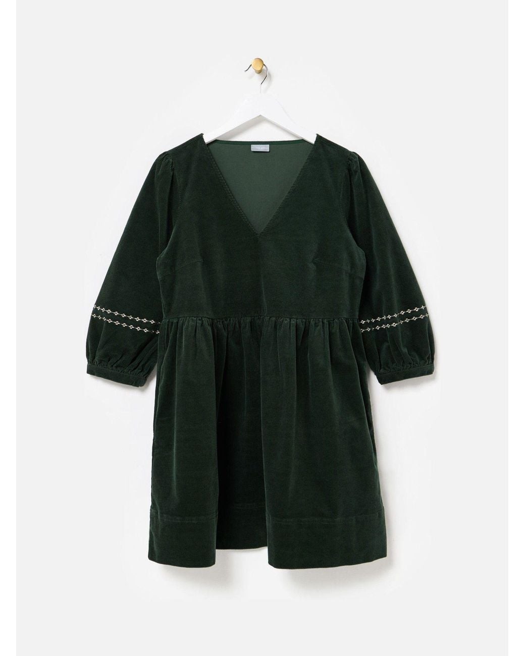 slim fit dress slacks Khaki Corduroy Midi Dress – Mint Velvet main image 1