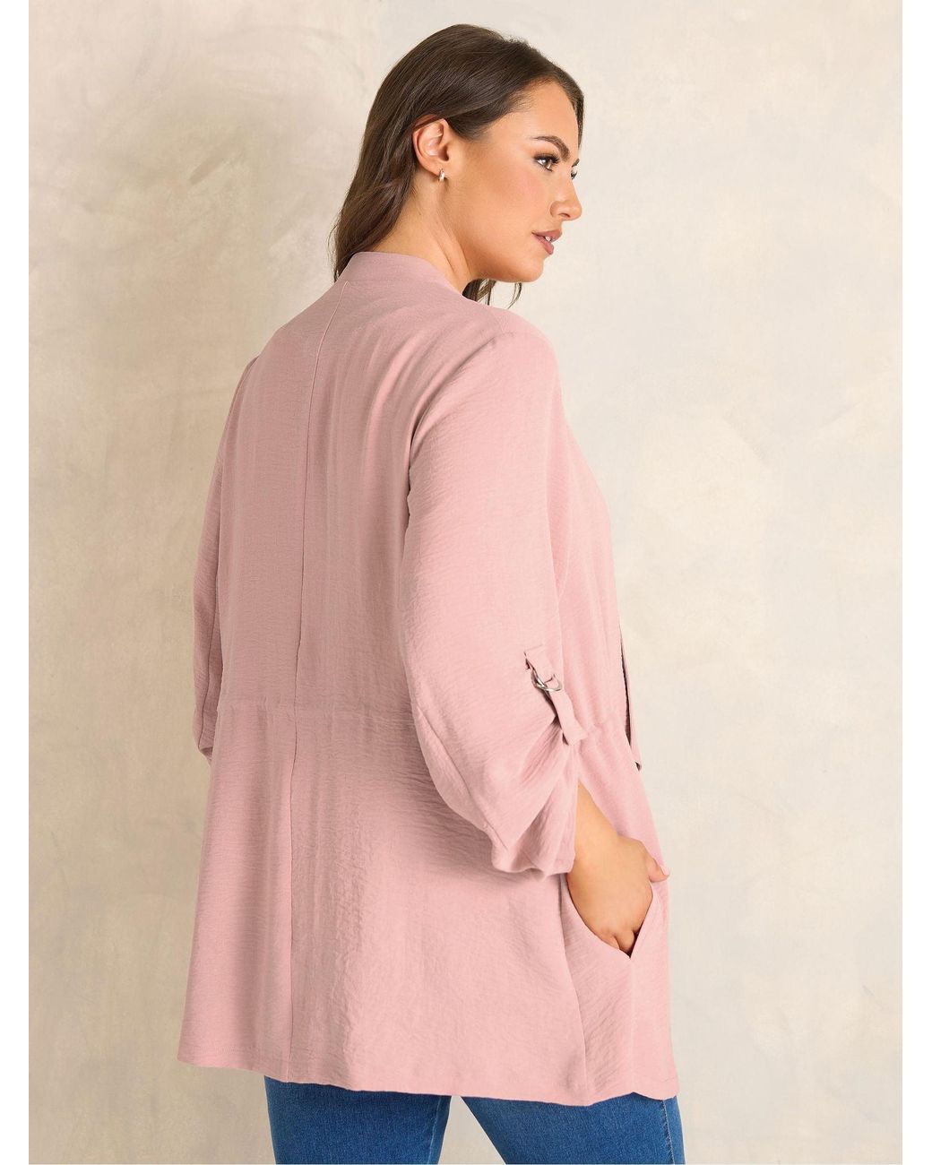 Evans Pink Airflow Waterfall Jacket