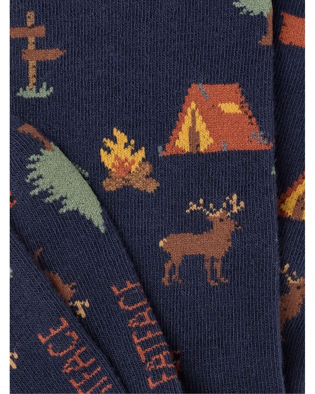 FatFace Blue Fatface Camping Socks for men