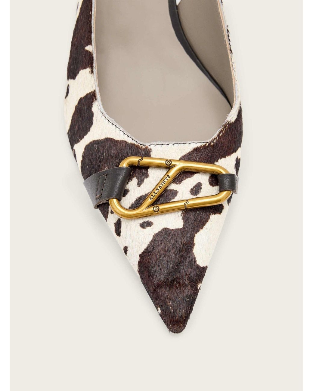 AllSaints Brown Allsaints Hera Slingback Shoes