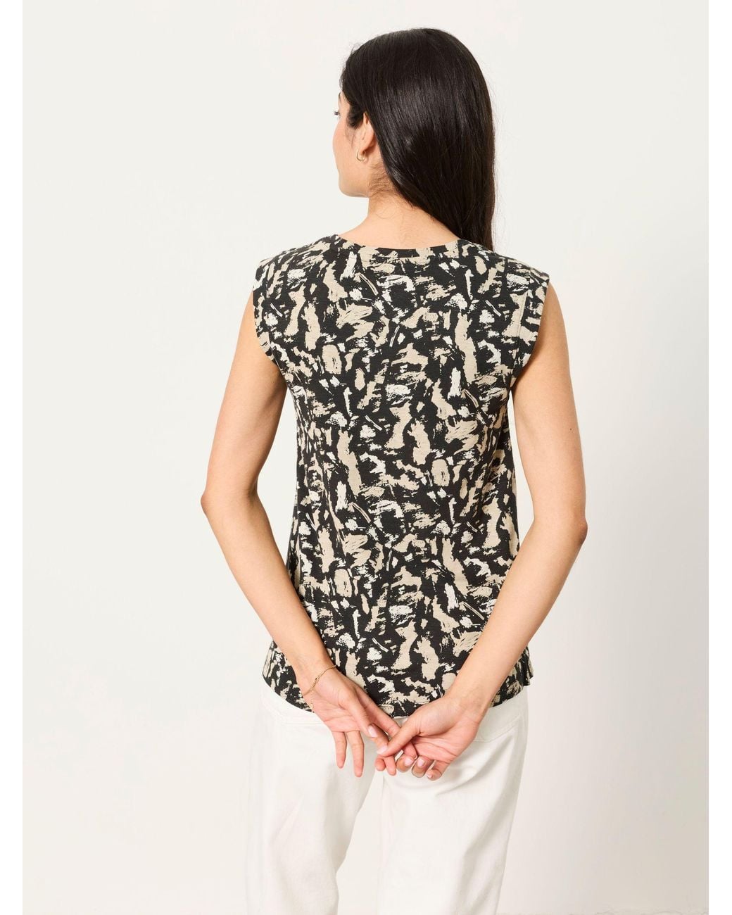 FatFace White Tia Tank Top