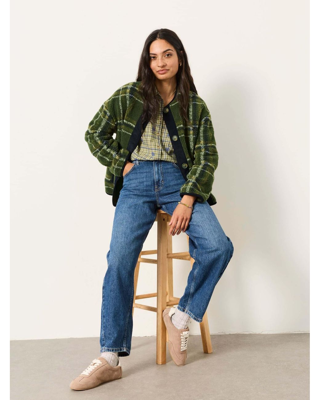 FatFace Blue Fatface Camber Mid Barrel Jeans