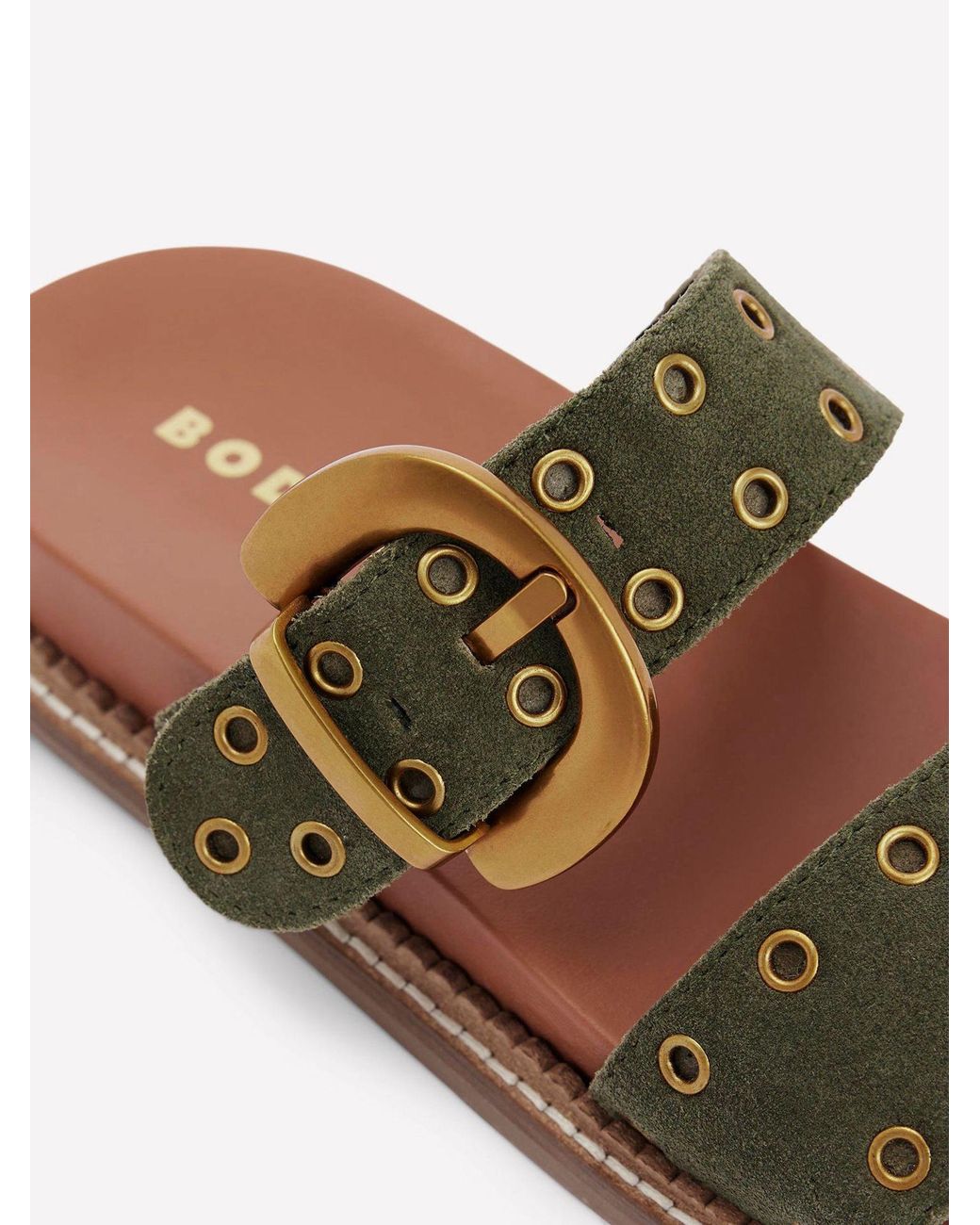Boden Green Caryl Double Strap Sandals