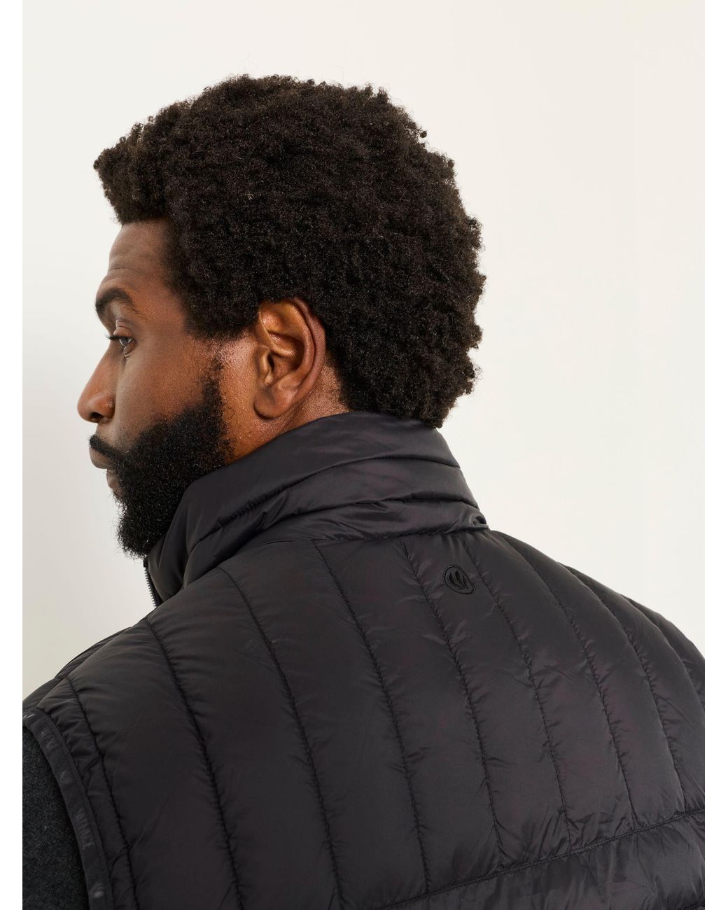 FatFace Gray Dartmouth Lightweight Quilted Gilet for men