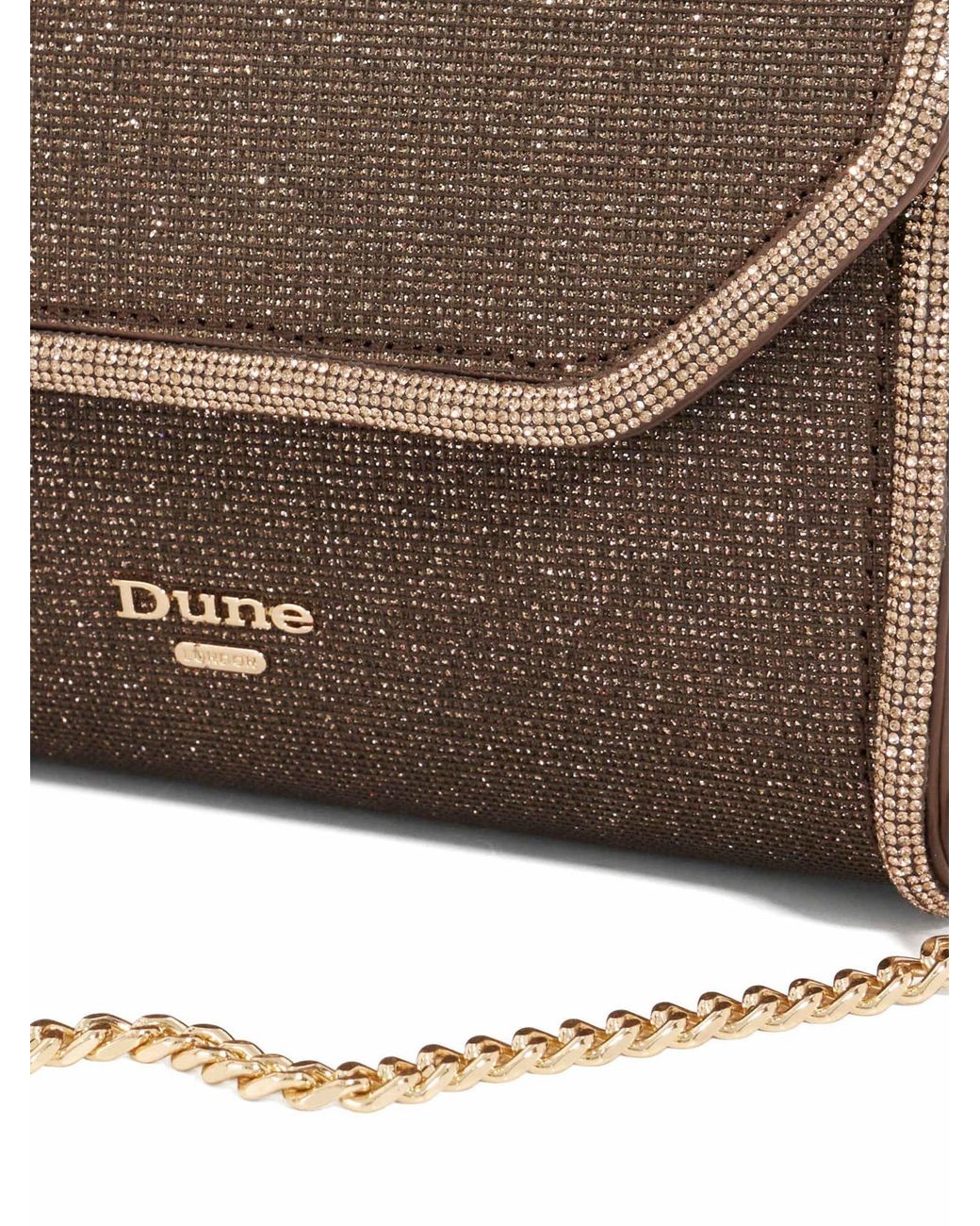 Dune Gray Bellini Border Foldover Clutch