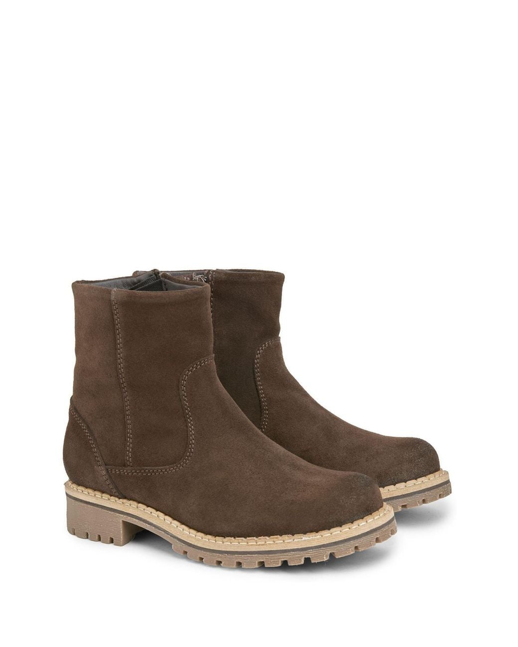 Celtic & Co. Brown Waterproof Suede Ankle Boots