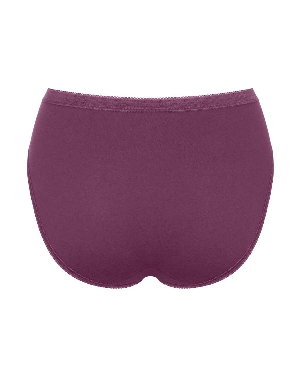 Sloggi Purple Cream High Leg Basic+ Knickers 3 Pack