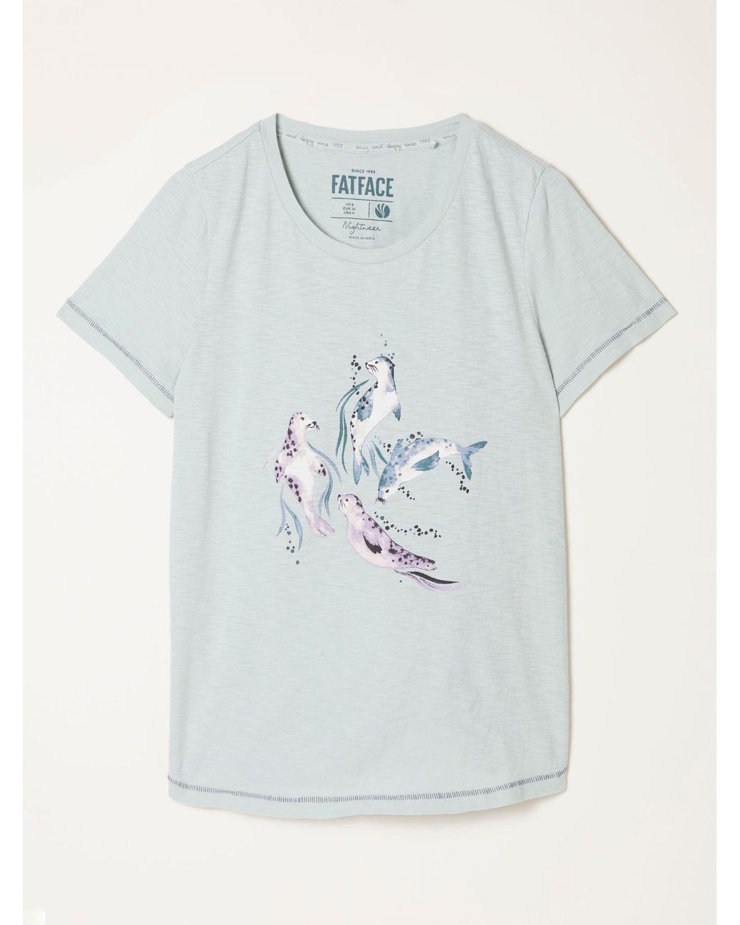 FatFace White Natalie Graphic T Shirt