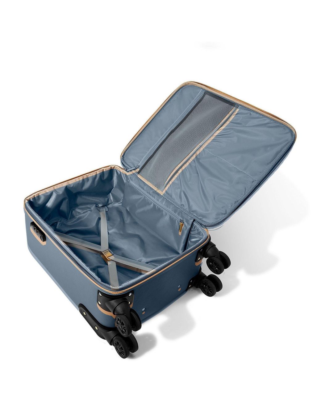 Katie Loxton Blue Oxford Cabin Suitcase