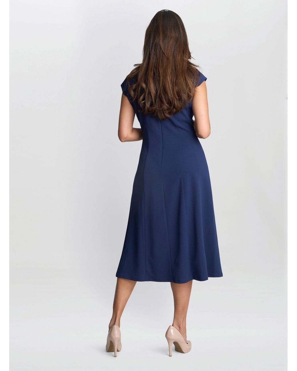 gina bacconi blue dress Botanic Muse Maxi Dress Light Blue/White / M