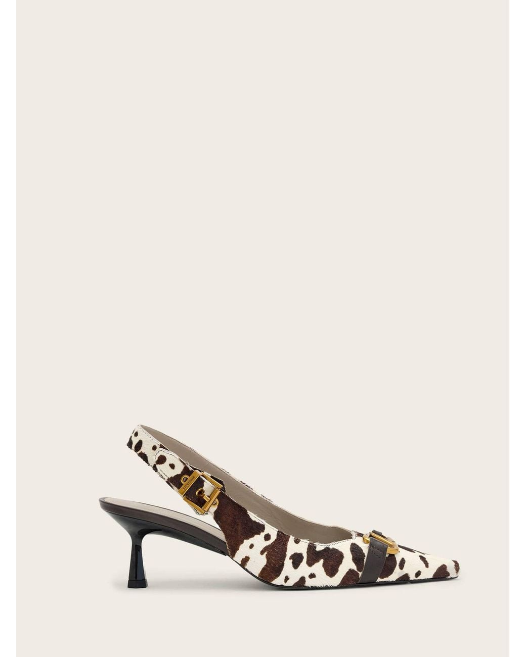 AllSaints Brown Allsaints Hera Slingback Shoes