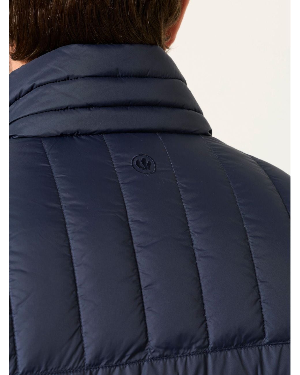 FatFace Blue Dartmouth Lightweight Quilted Gilet for men