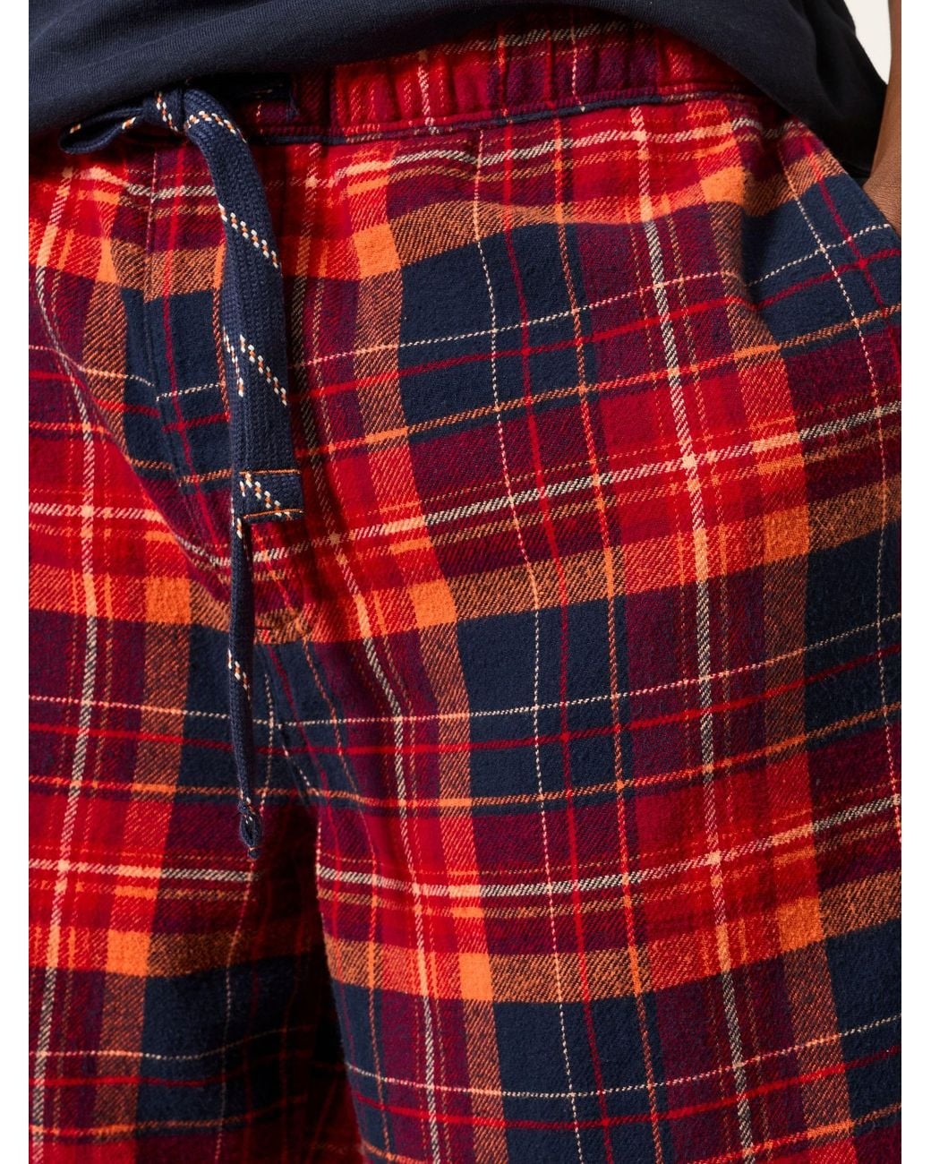 FatFace Red Melby Check Shorts for men