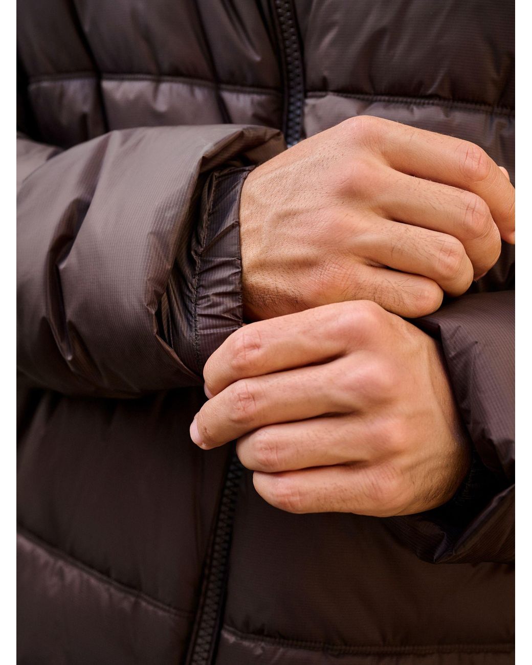 Next Black Shower Resistant Puffer Jacket for men