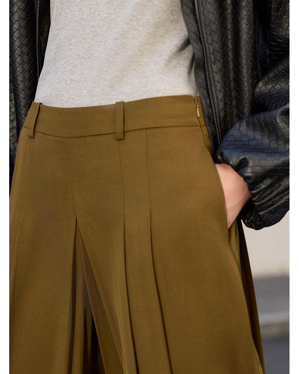 Next Green N. Premium Pleated Culottes