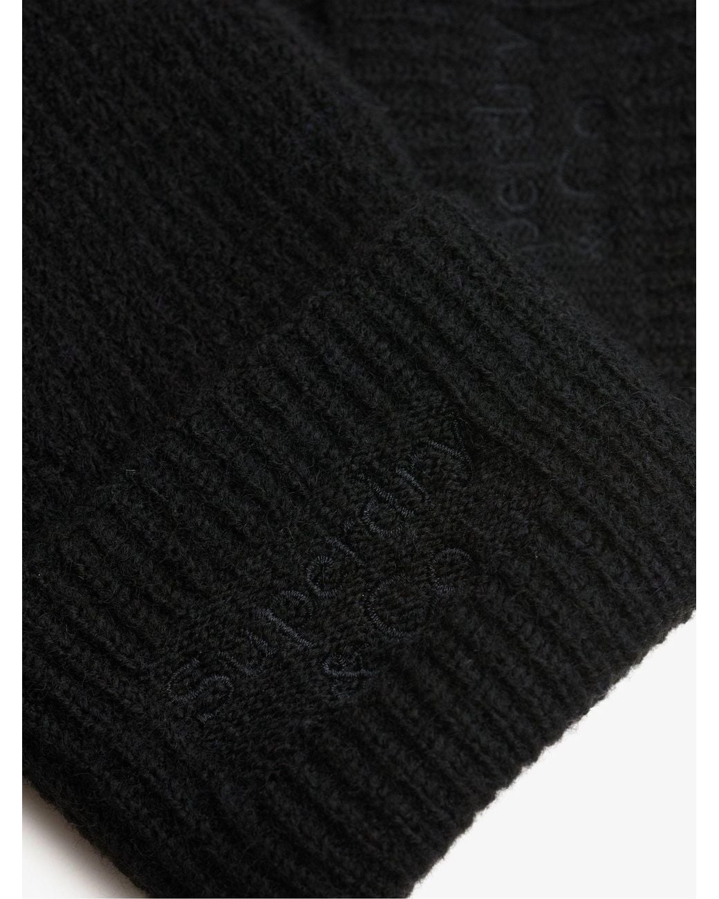 Superdry Black Heritage Rib Knit Gloves