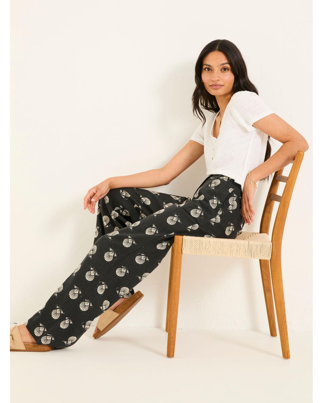 FatFace Multicolor Ellie Straight Leg Trousers