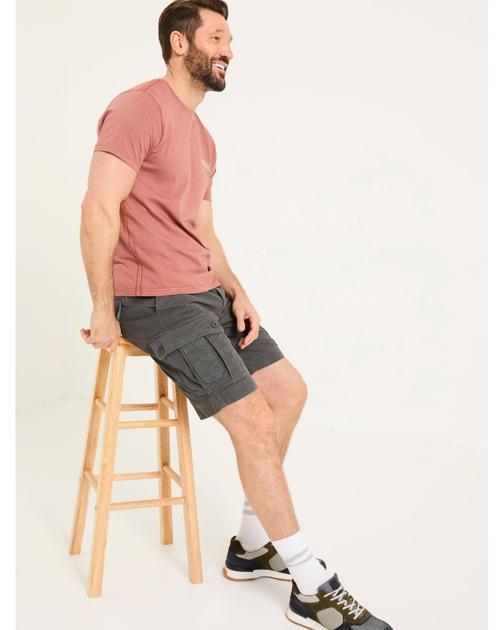FatFace Natural Breakyard Cargo Shorts for men