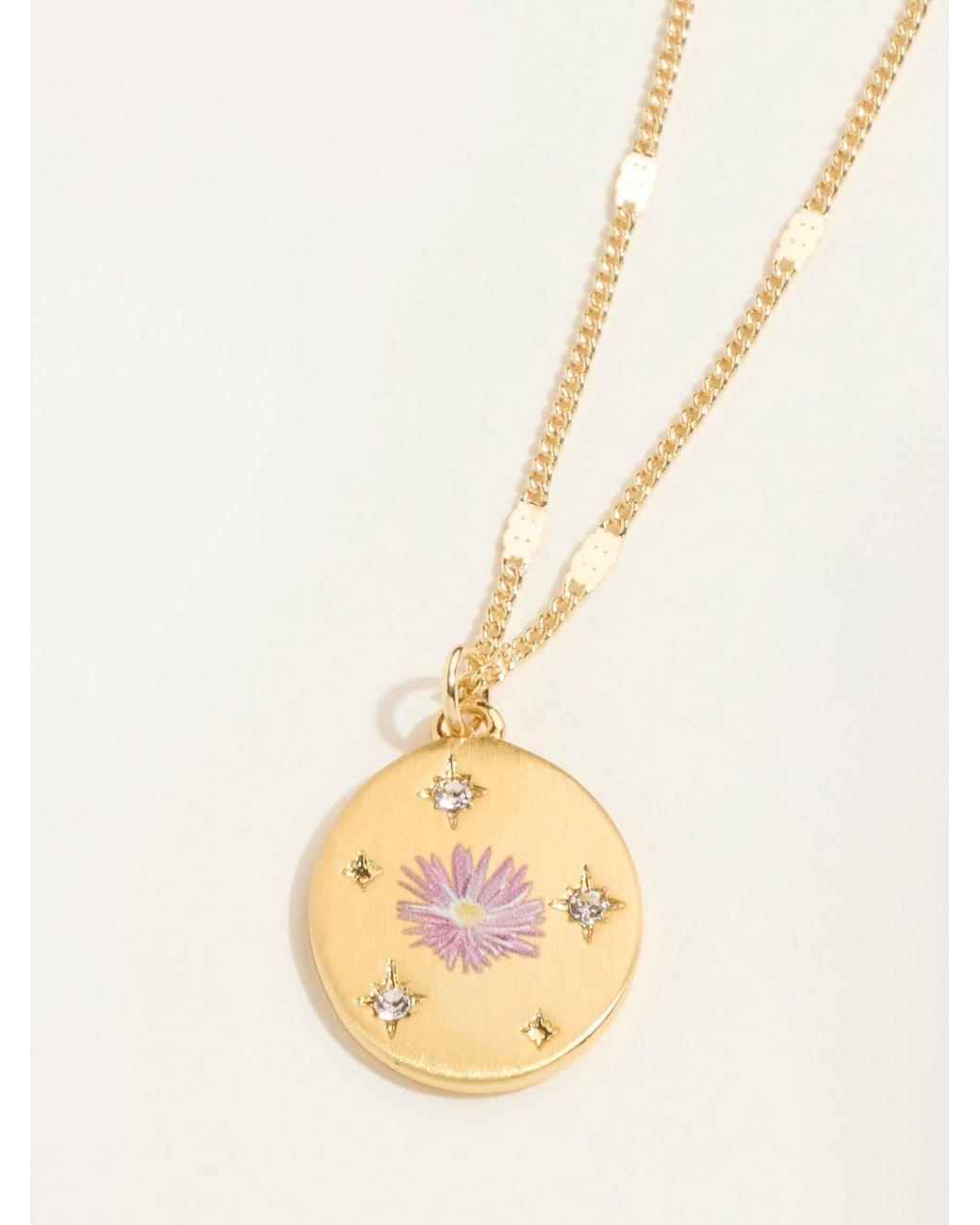FatFace Natural Fatface September Birth Flower Necklace