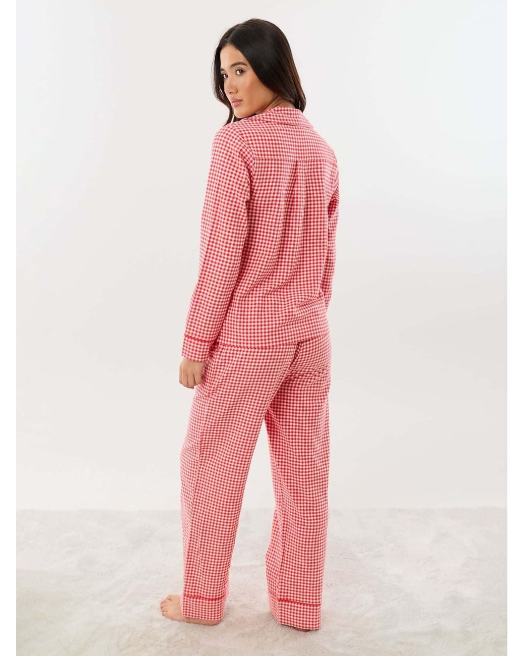 Threadbare Pink Cotton Button Down Pyjamas Set