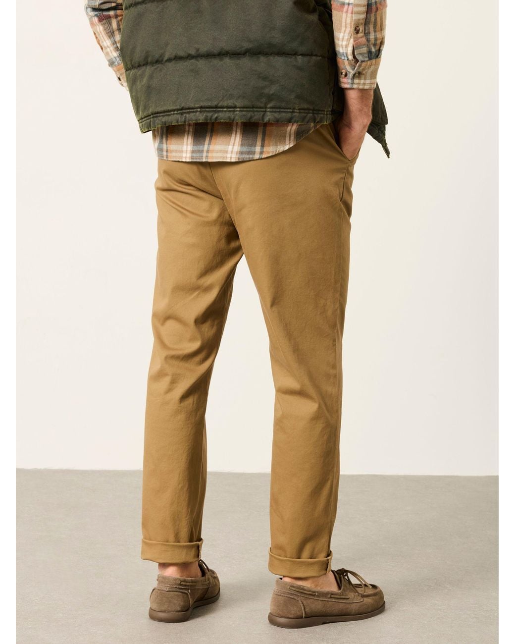FatFace Natural Bosbury Tailored Fit Smart Chino Trousers for men
