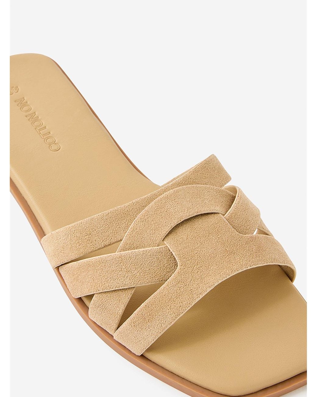 Cotton On Natural Bella Slides