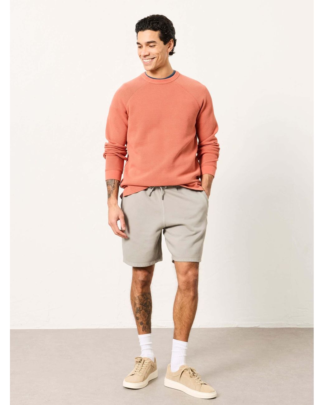 FatFace Gray Brooke Sweat Short for men