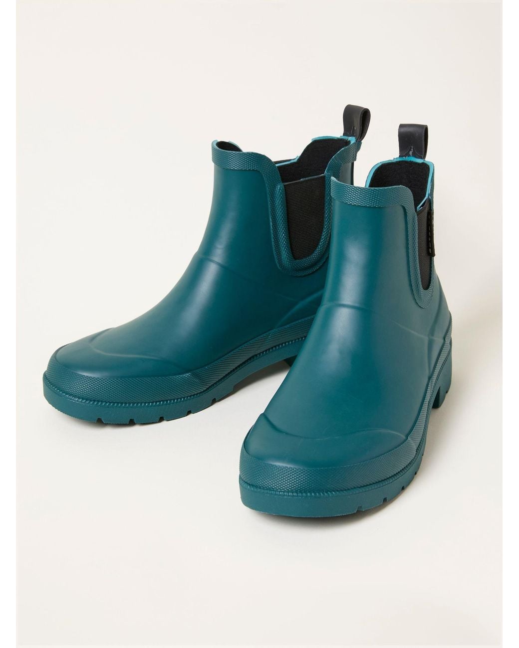 FatFace Green Rubber Ankle Welly