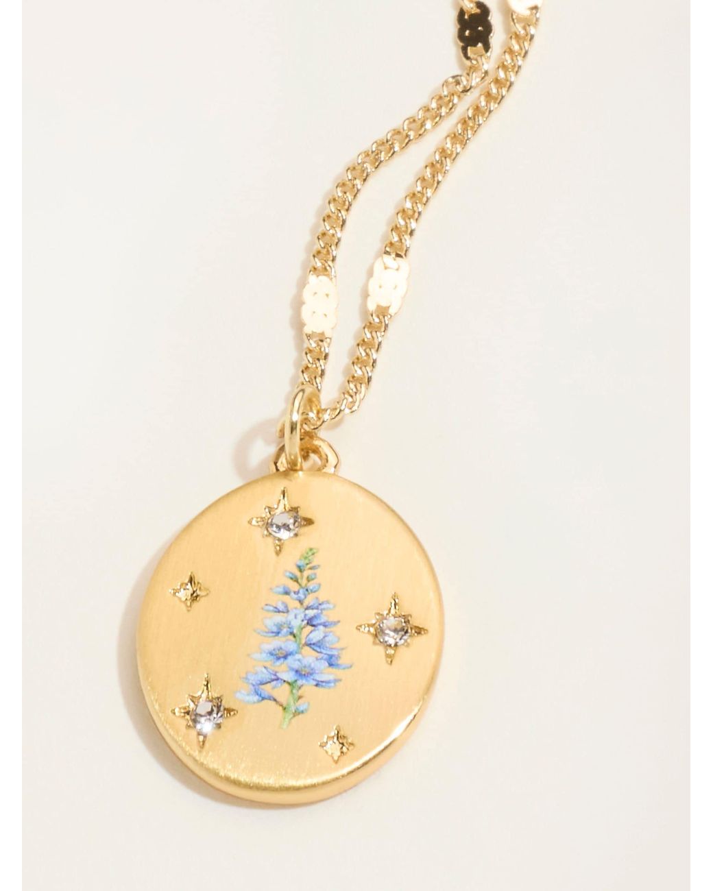 FatFace Natural Fatface July Birth Flower Necklace