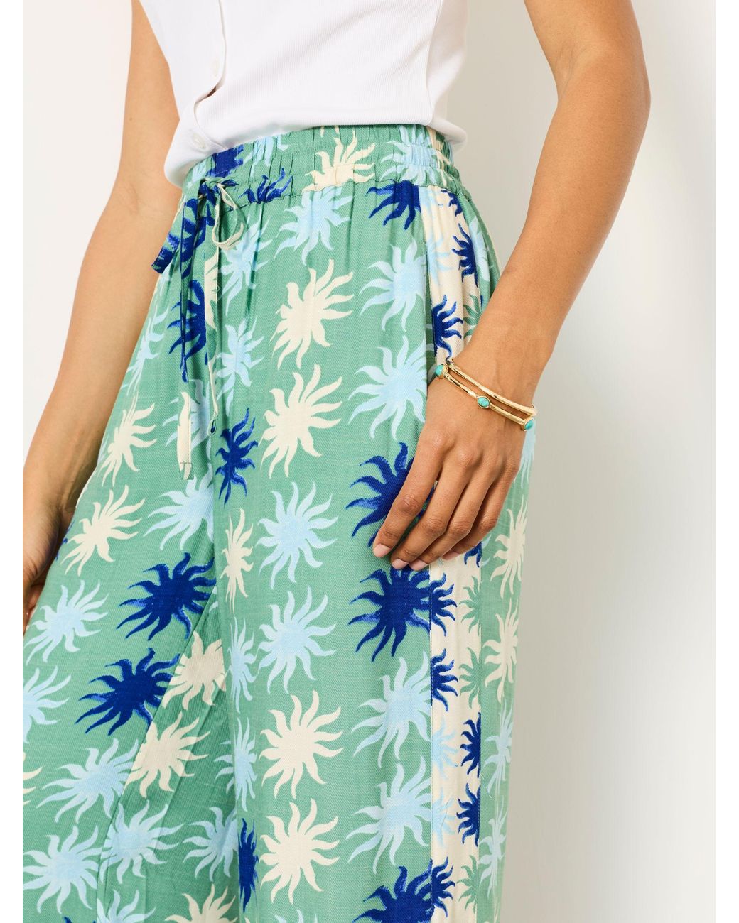 FatFace Blue Melissa Palazzo Trousers