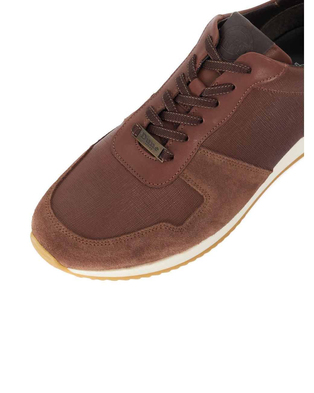 Dune Brown Standard Fit Trusting Trainers for men