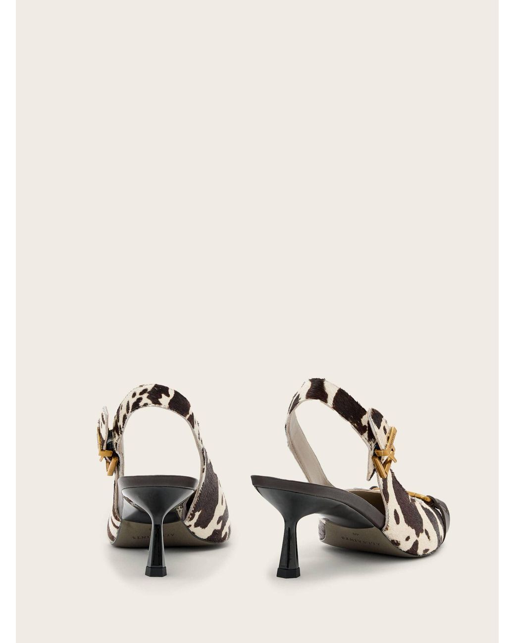 AllSaints Brown Allsaints Hera Slingback Shoes