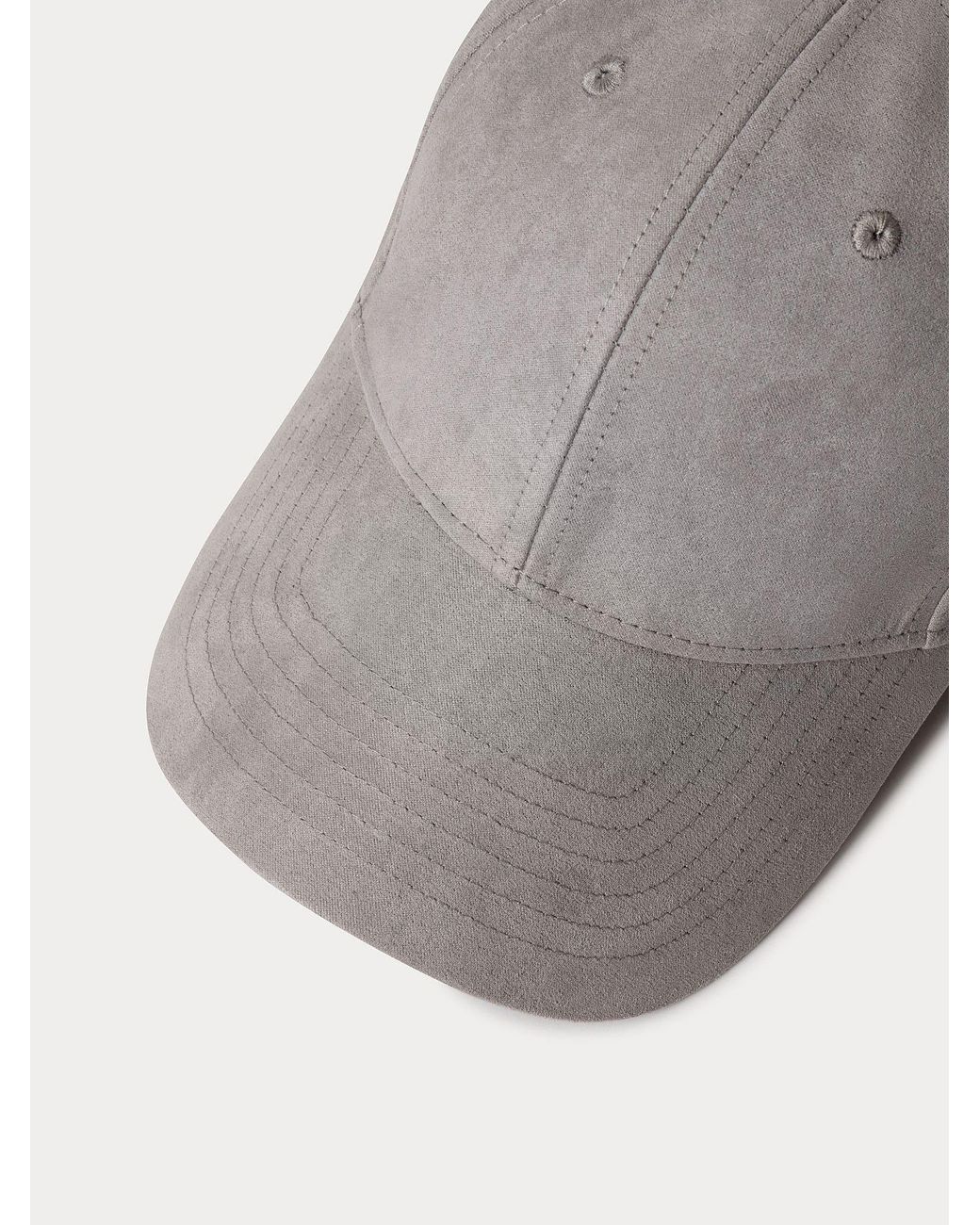 Hackett Gray Suede Cap for men