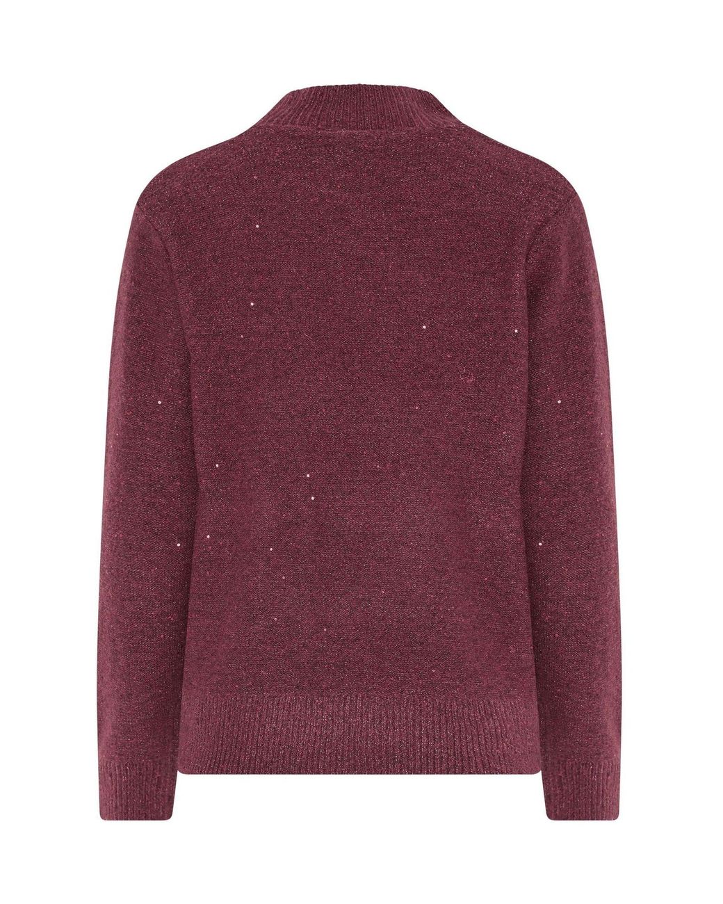 M Com Purple Tie Neck Sequin Jumper