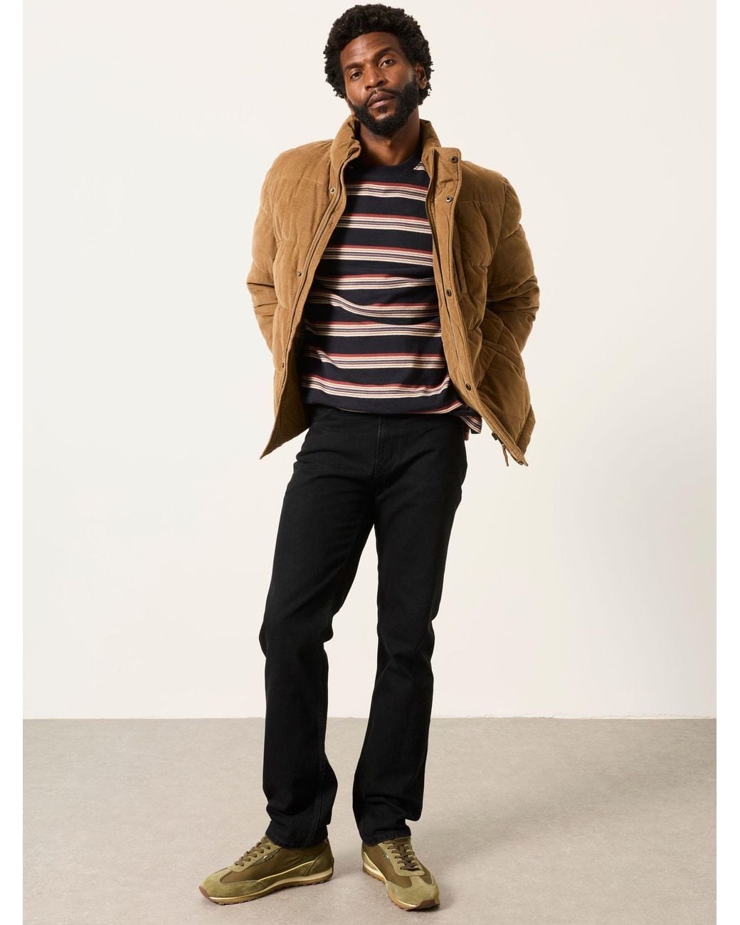 FatFace Black Straight Fit Jeans for men