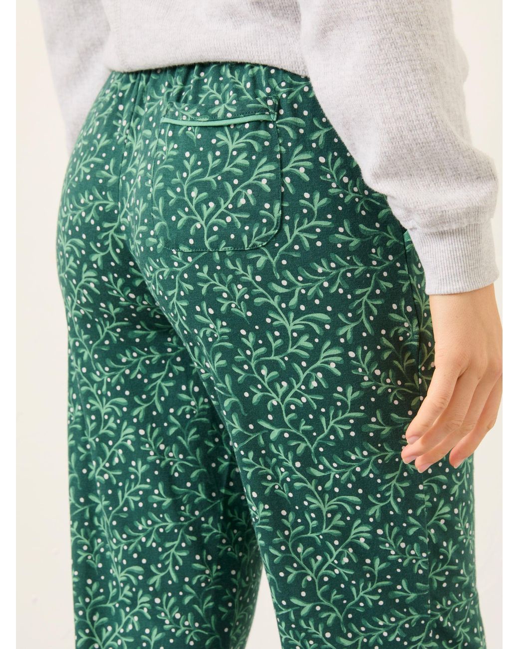 FatFace Green Cora Pyjama Bottoms