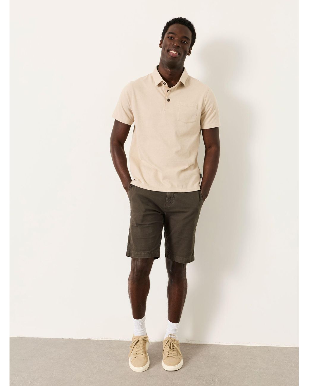 FatFace Natural Elm Polo Shirt for men