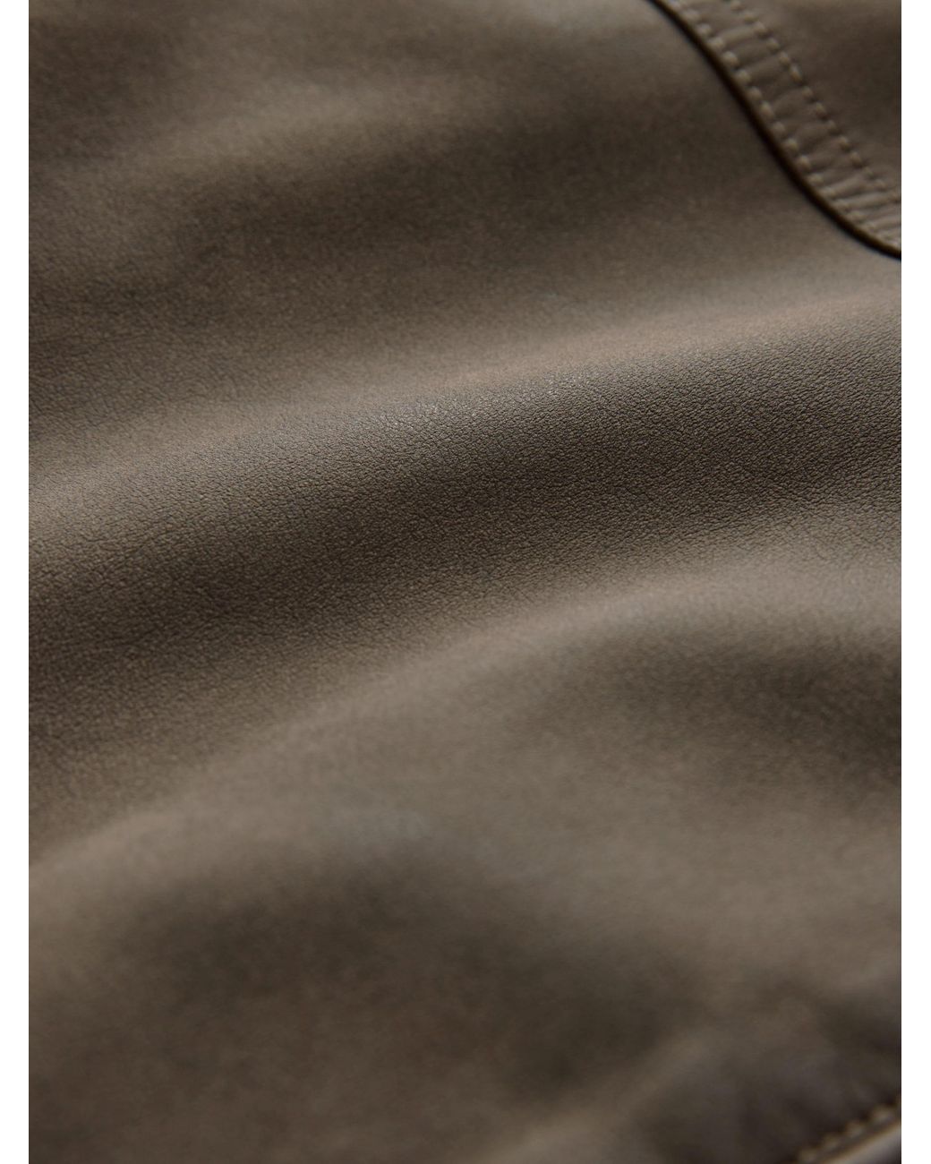 Next Green Faux Leather Collared Jacket for men