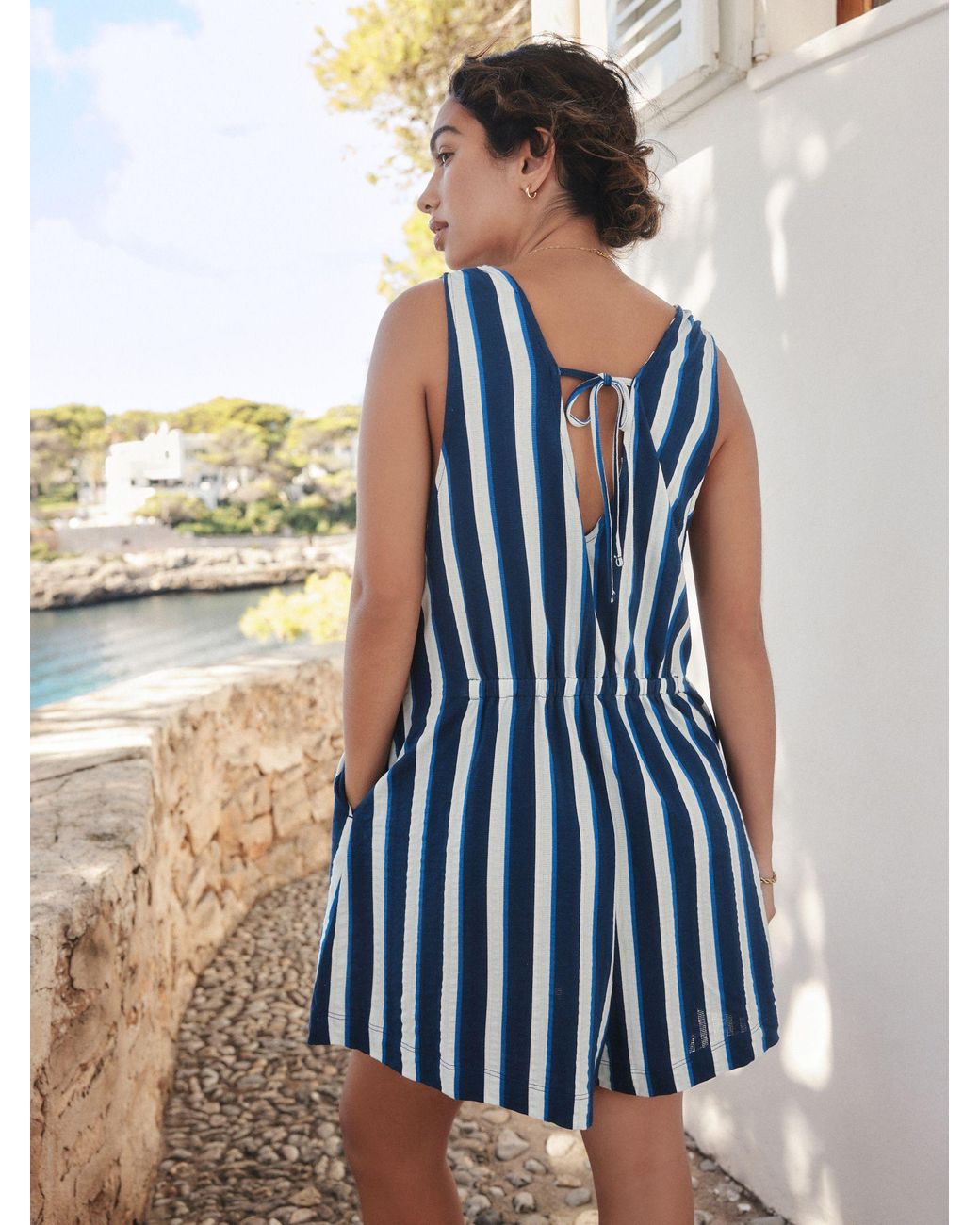 Next Blue Jersey Summer Playsuit