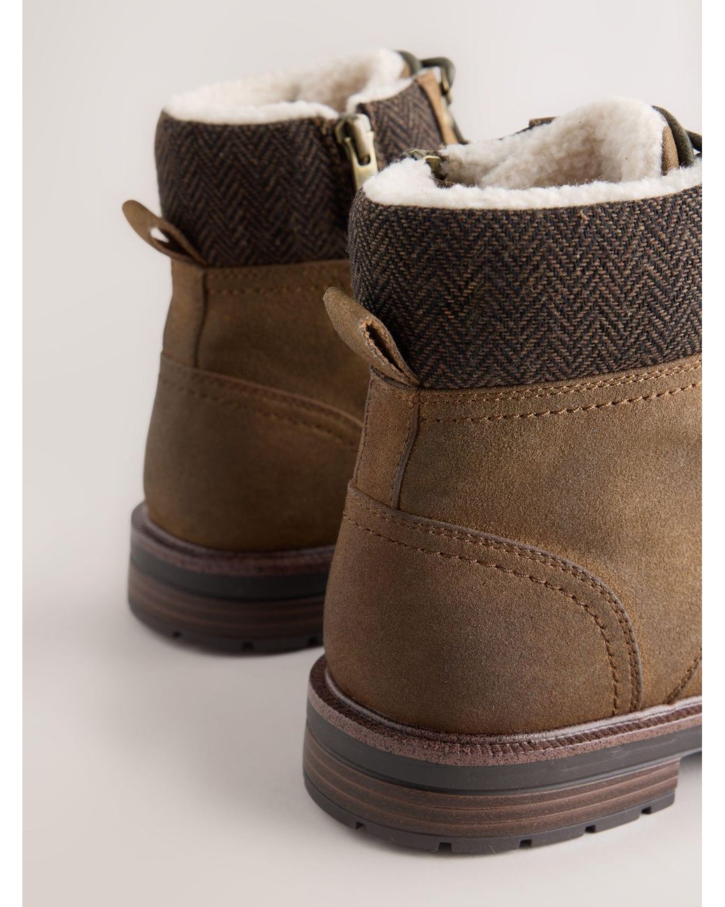 Next Brown Tan Toecap Boots for men