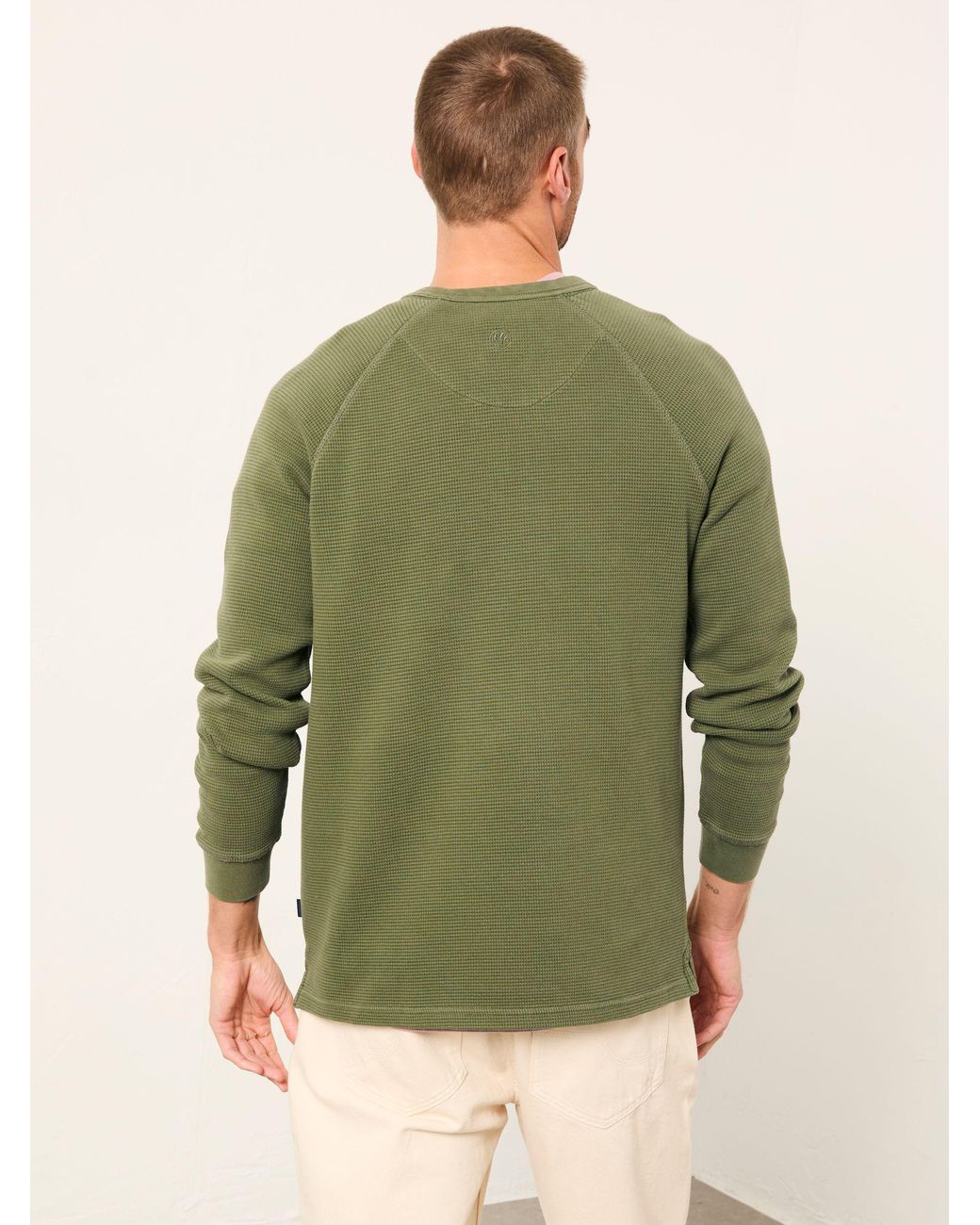 FatFace Green Wye Crew Neck Sweat for men