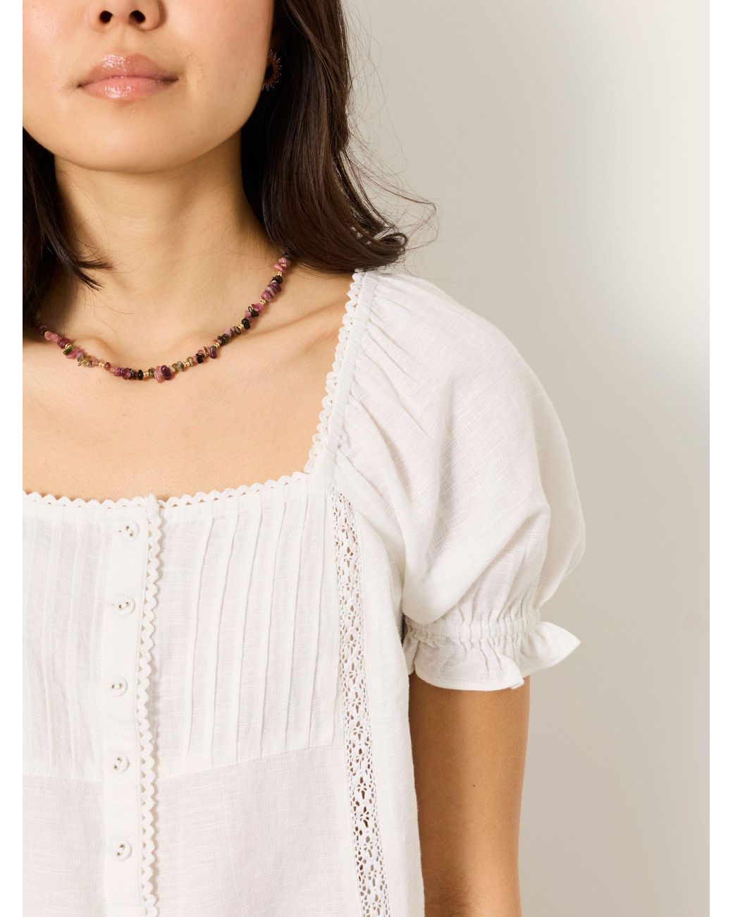 FatFace White Fatface Jorden Blouse