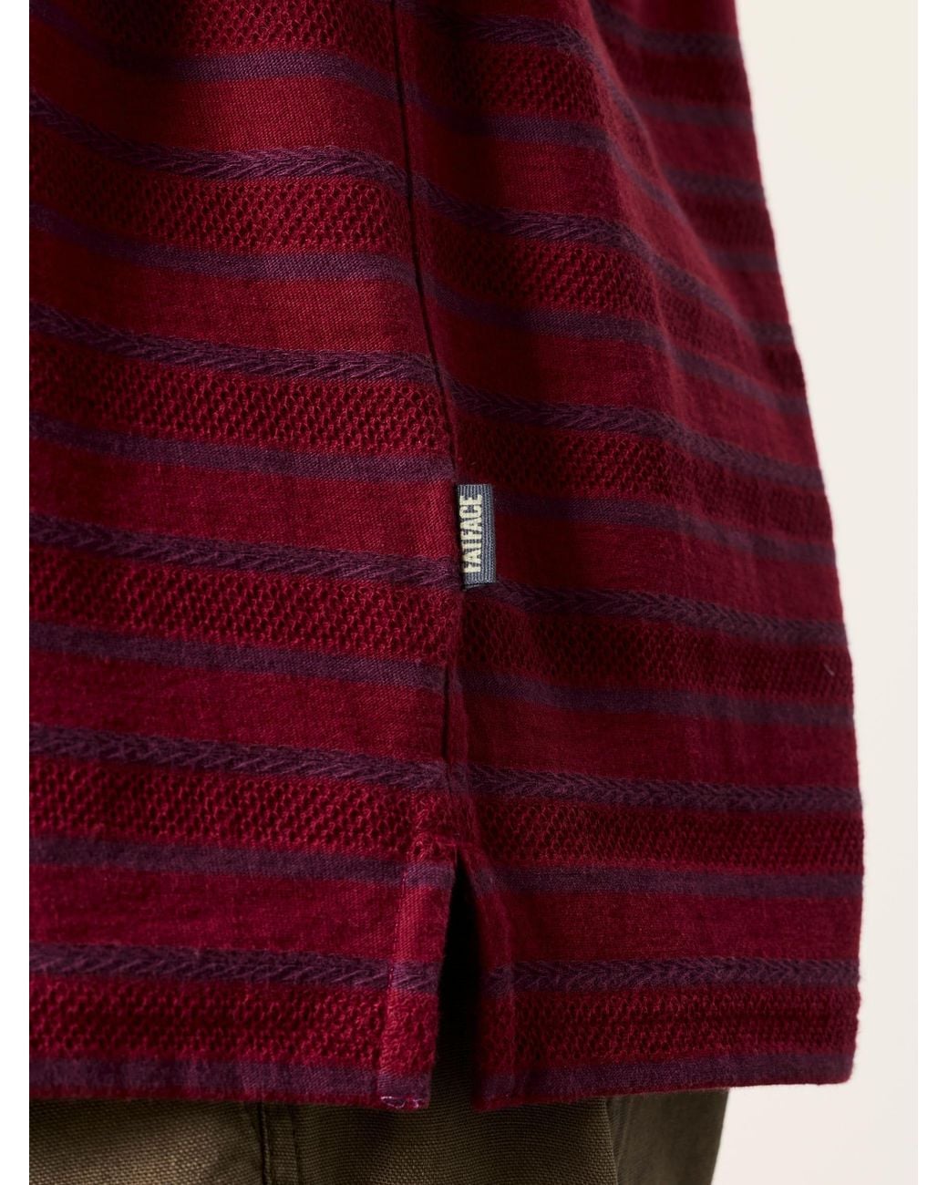FatFace Short Sleeve Textured Stripe T-Shirt for men
