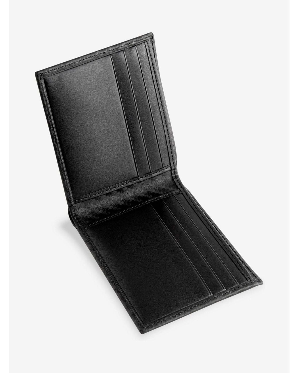 Next Black Leather Two Tone Jacqaurd Wallet for men