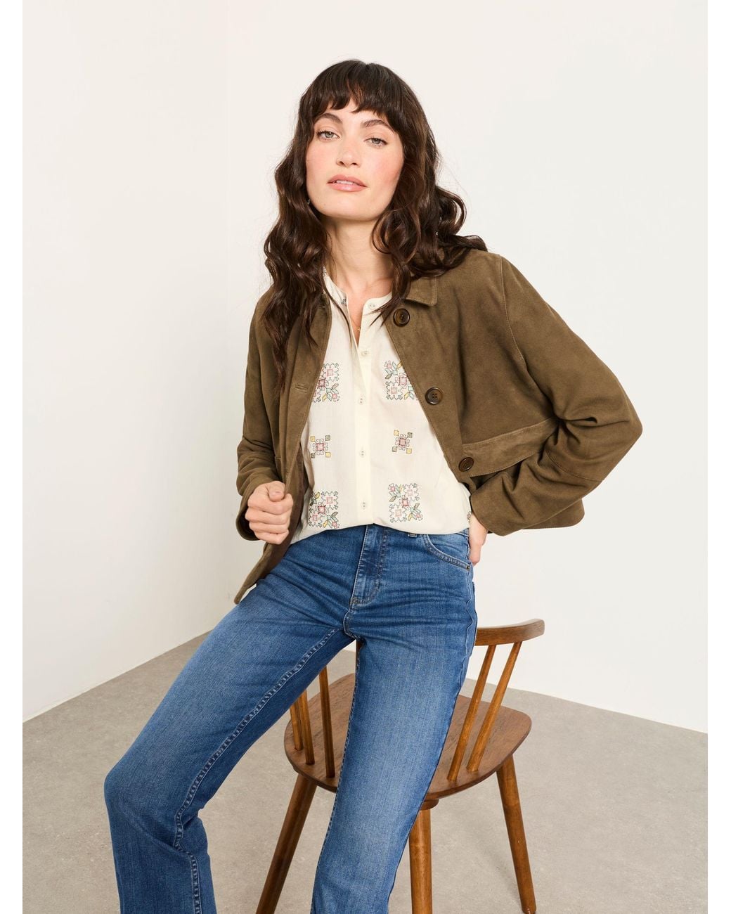 FatFace Natural Ellen Blouse