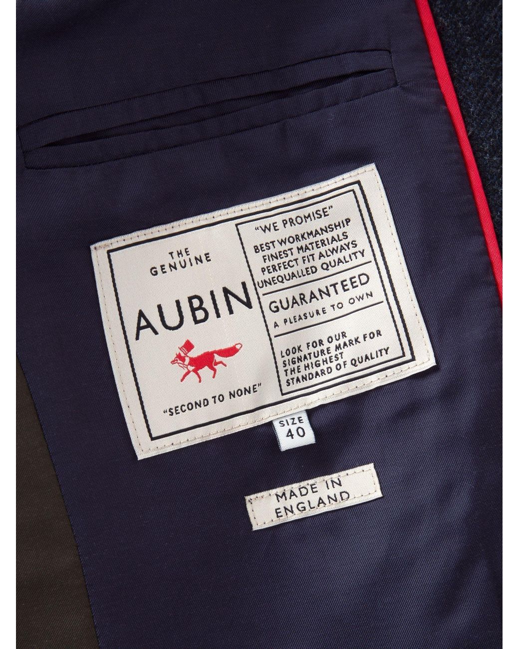 aubi Blue Wellington Wool Blazer for men