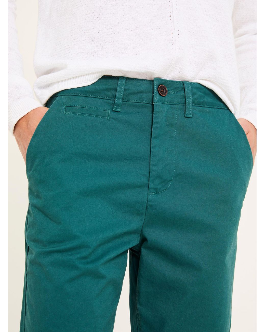 FatFace Green Rye Chino Trousers