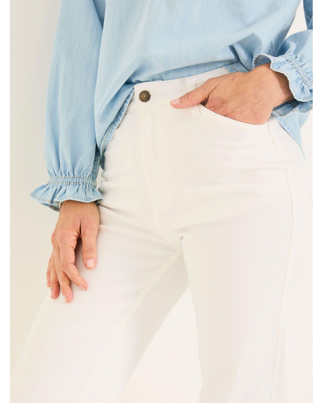 FatFace Blue Elise Wide Leg Jeans