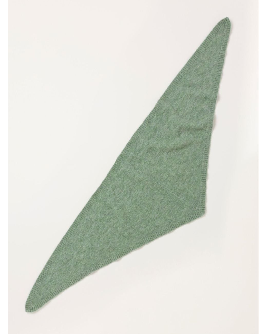 FatFace Green Fatface Halle Wool Rich Soft Triangle Scarf