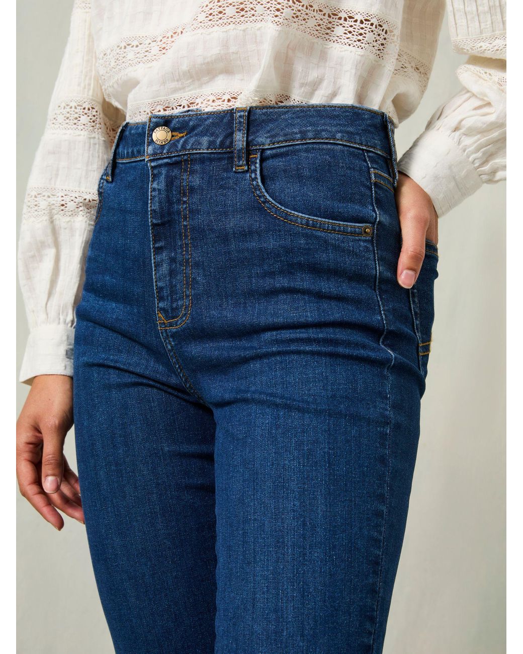 FatFace Blue Etta Capri Jeans